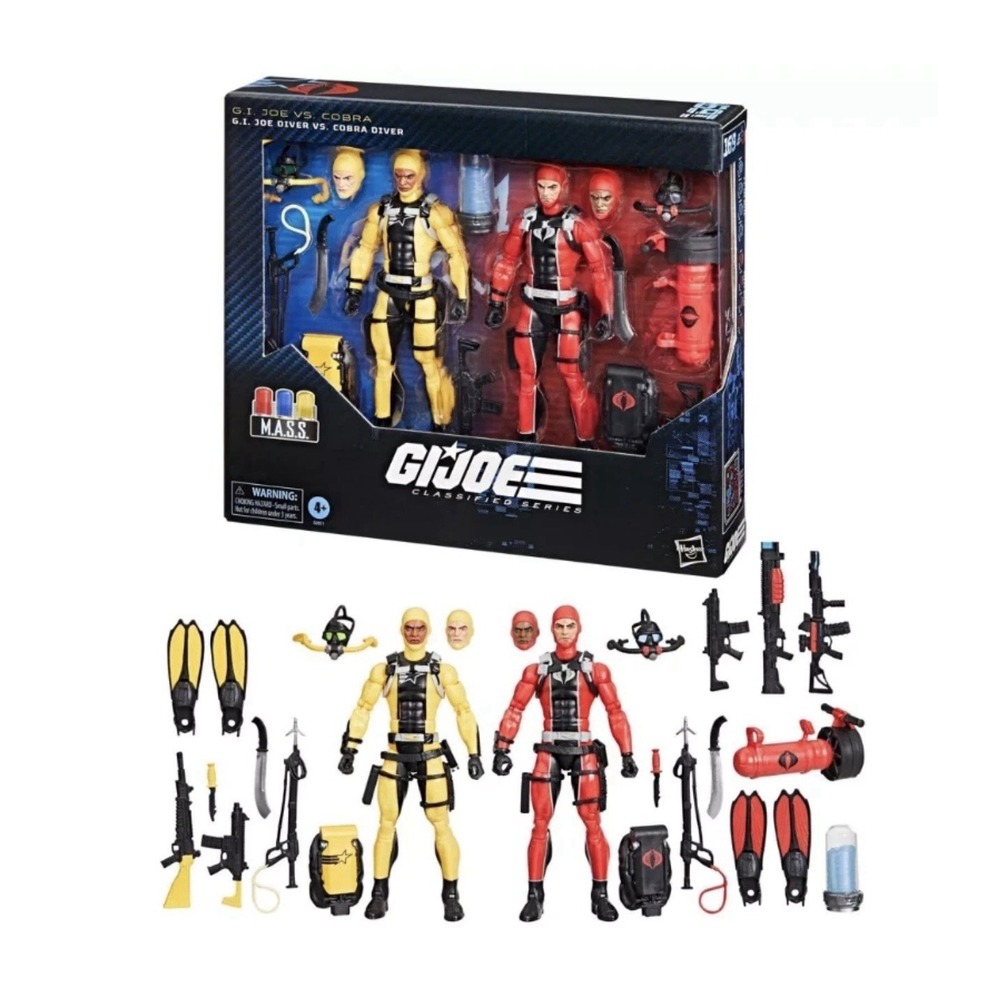 G.I. Joe Classified Series #169 G.I. Joe Diver Vs. Cobra Diver 6" Figure 2 pack